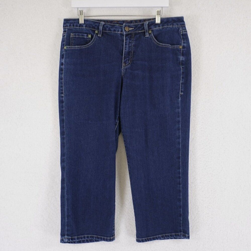 Jag Jeans Classic Fit Dark‎ Blue Denim Jeans Mid Rise 34/23